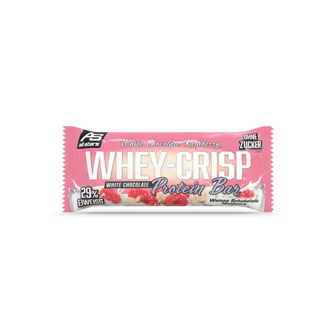 All Stars Whey Crisp Protein Bar White Chocolate Raspberry 50g