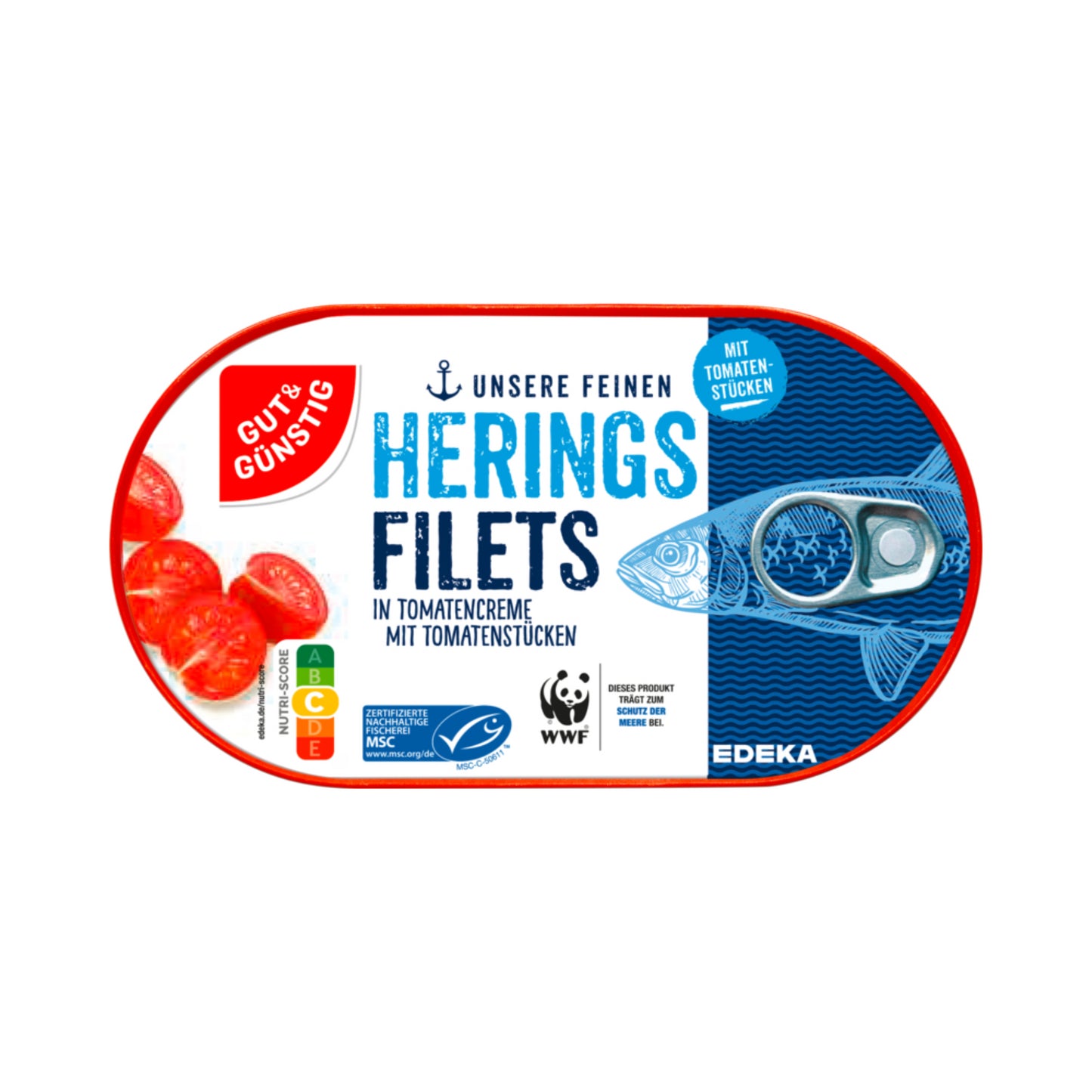 MSC GUT&GÜNSTIG Heringsfilets in Tomatencreme 200g