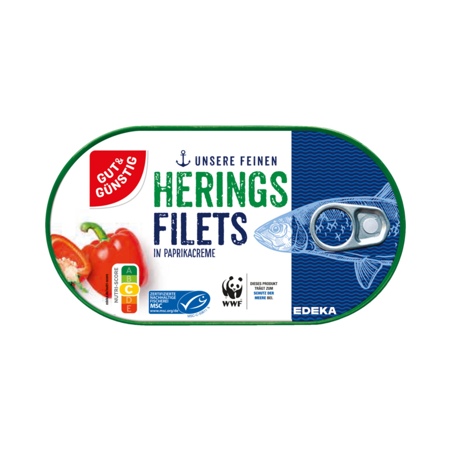MSC GUT&GÜNSTIG Heringsfilets in Paprika-Creme 200g