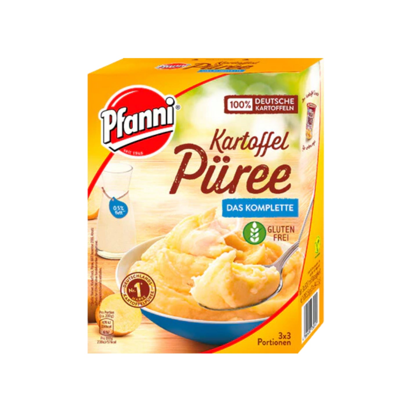 Pfanni Kartoffel Püree Das Komplette 3x3 Portion für 1,5l 283,5g