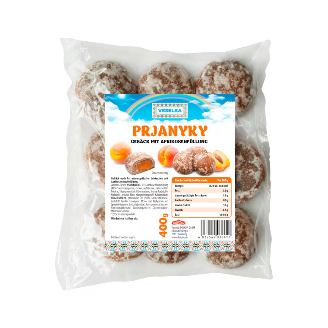 Veselka Prjanyky Aprikose 400g