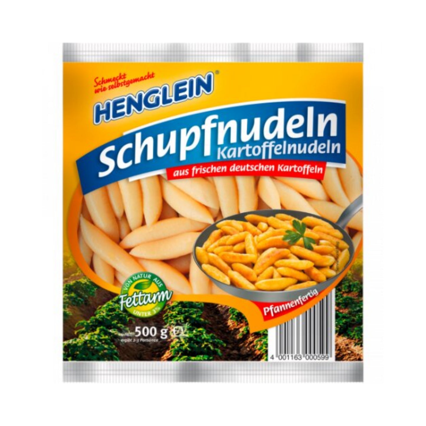 Henglein Kartoffelnudeln pfannenfertig fettarm 500g