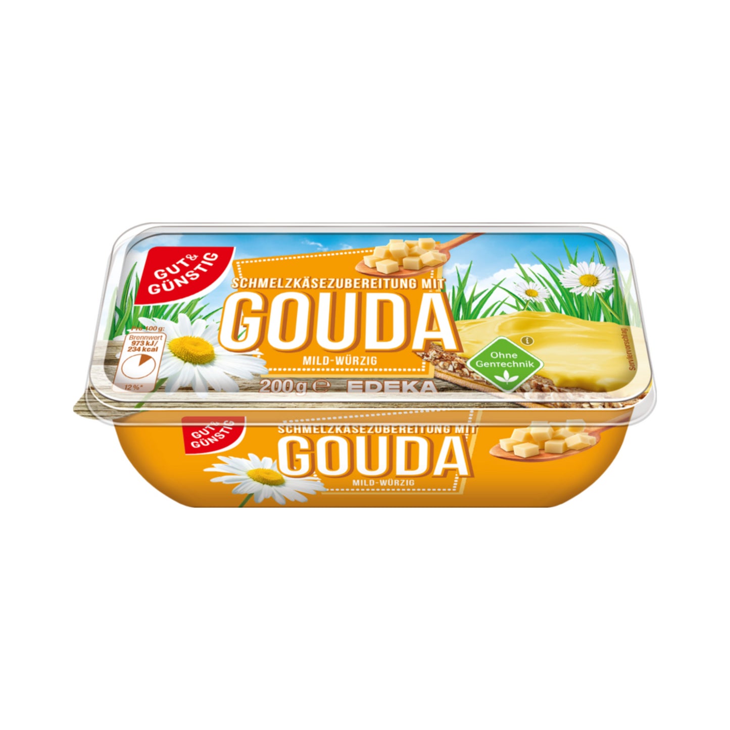 GUT&GÜNSTIG Schmelzkäse-Schale 50% Gouda 200g VLOG