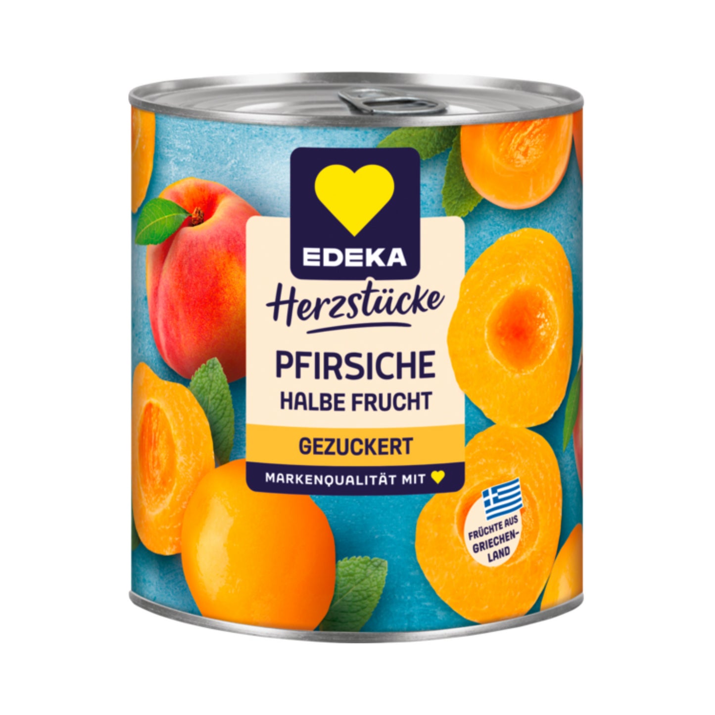 EDEKA Herzstücke Pfirsiche halbe Frucht gezuckert 820g