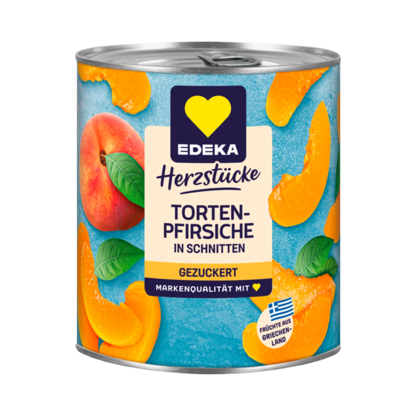 EDEKA Herzstücke Tortenpfirsiche in Schnitten gezuckert 820g