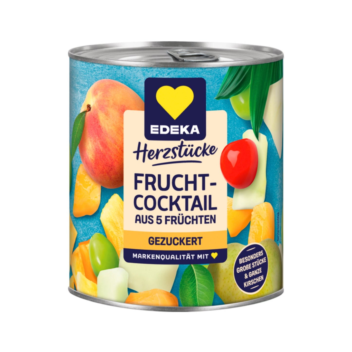 EDEKA Herzstücke 5-Fruchtcocktail gezuckert 820g