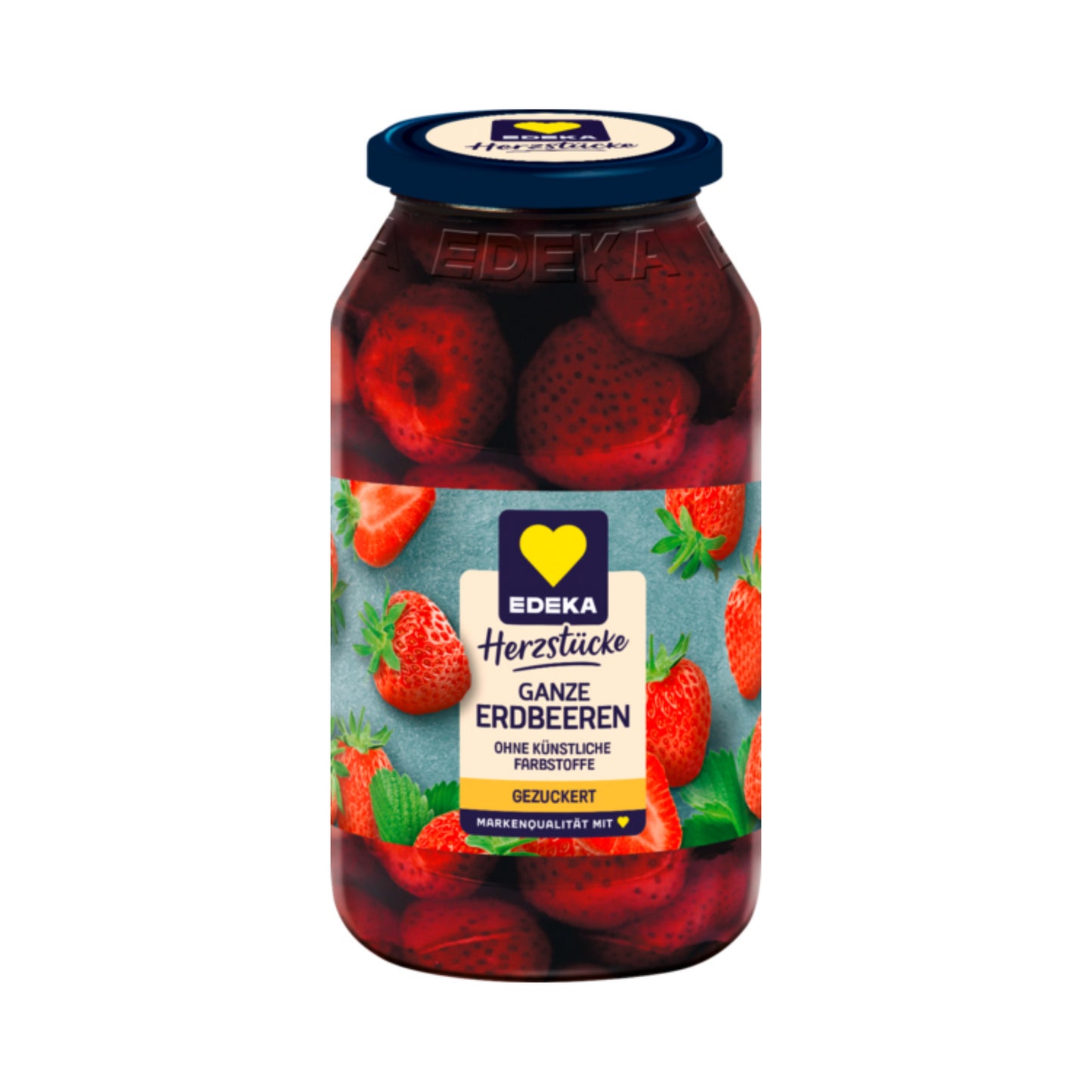 EDEKA Herzstücke Erdbeeren gezuckert 680g