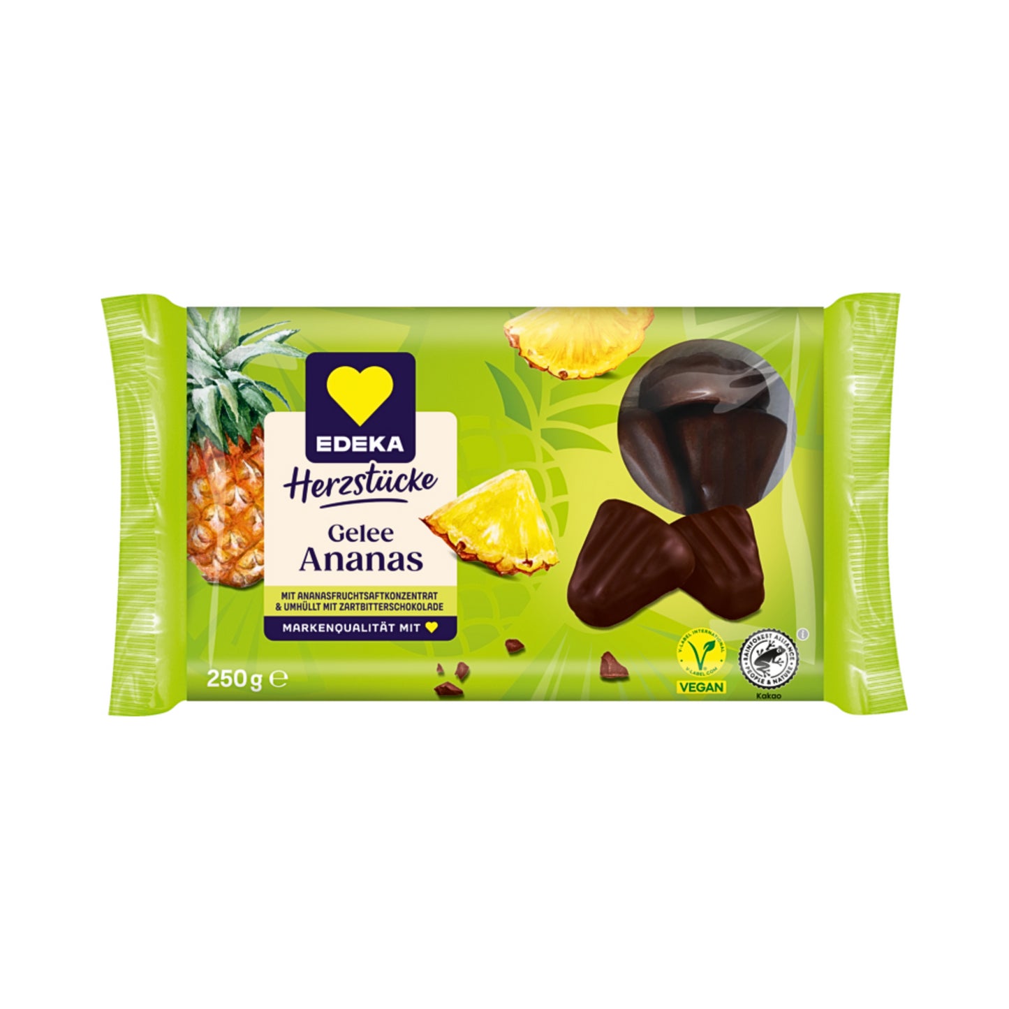 EDEKA Herzstücke Gelee-Ananas-Ecken 250g