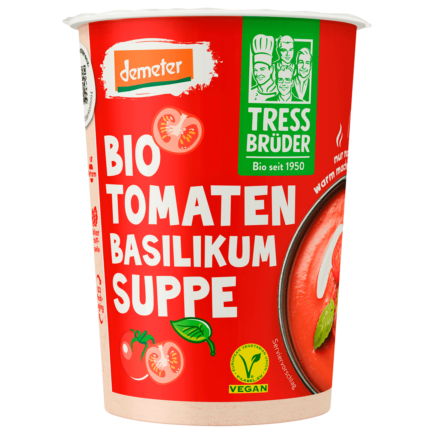 Demeter Tress Brüder Tomaten Basilikum Suppe 450ml