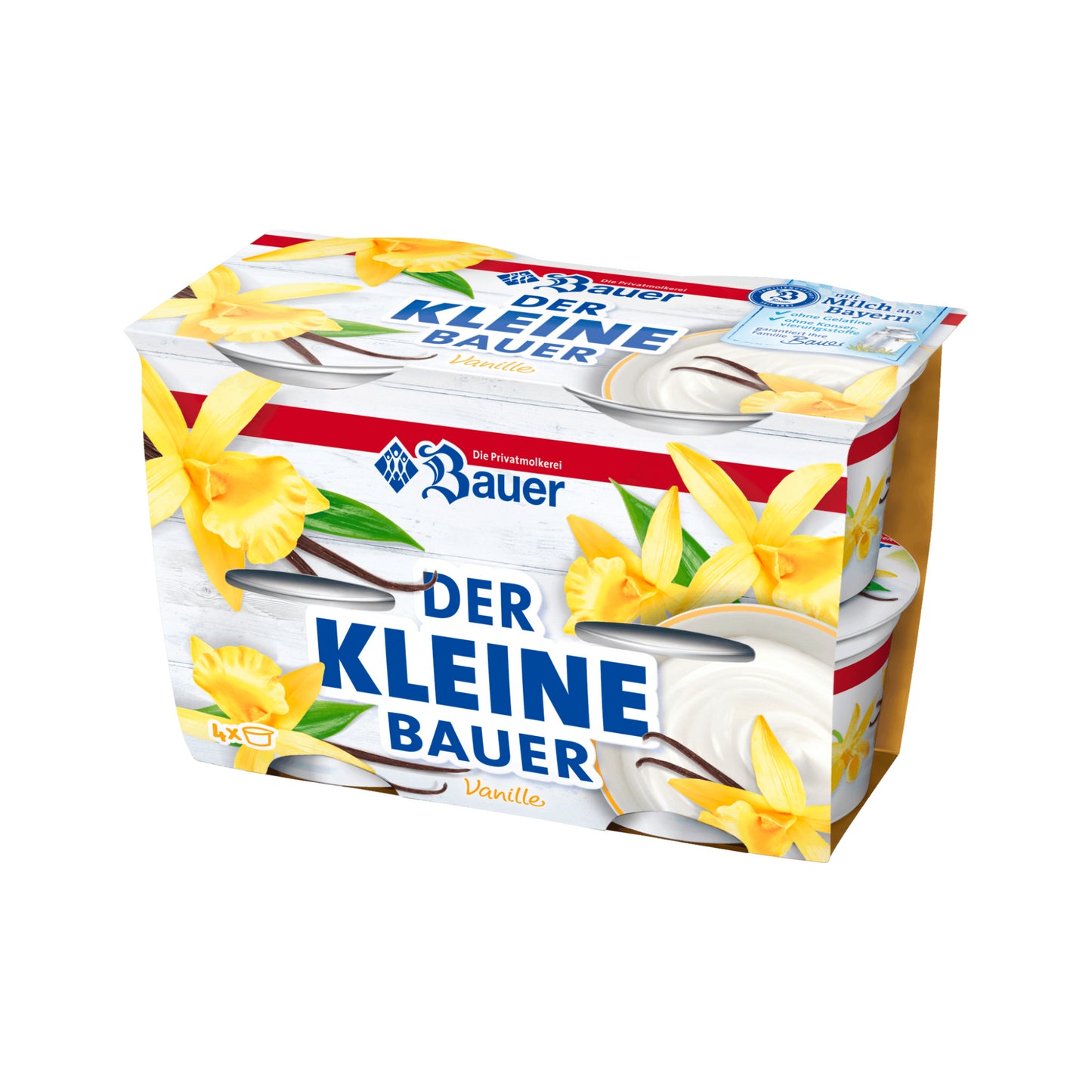 Bauer Fruchtjoghurt Vanille 4x100g