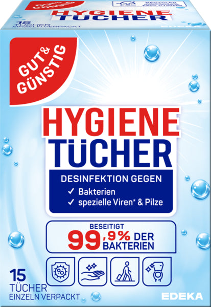 GUT&GÜNSTIG Hygienetücher Sachet 15ST