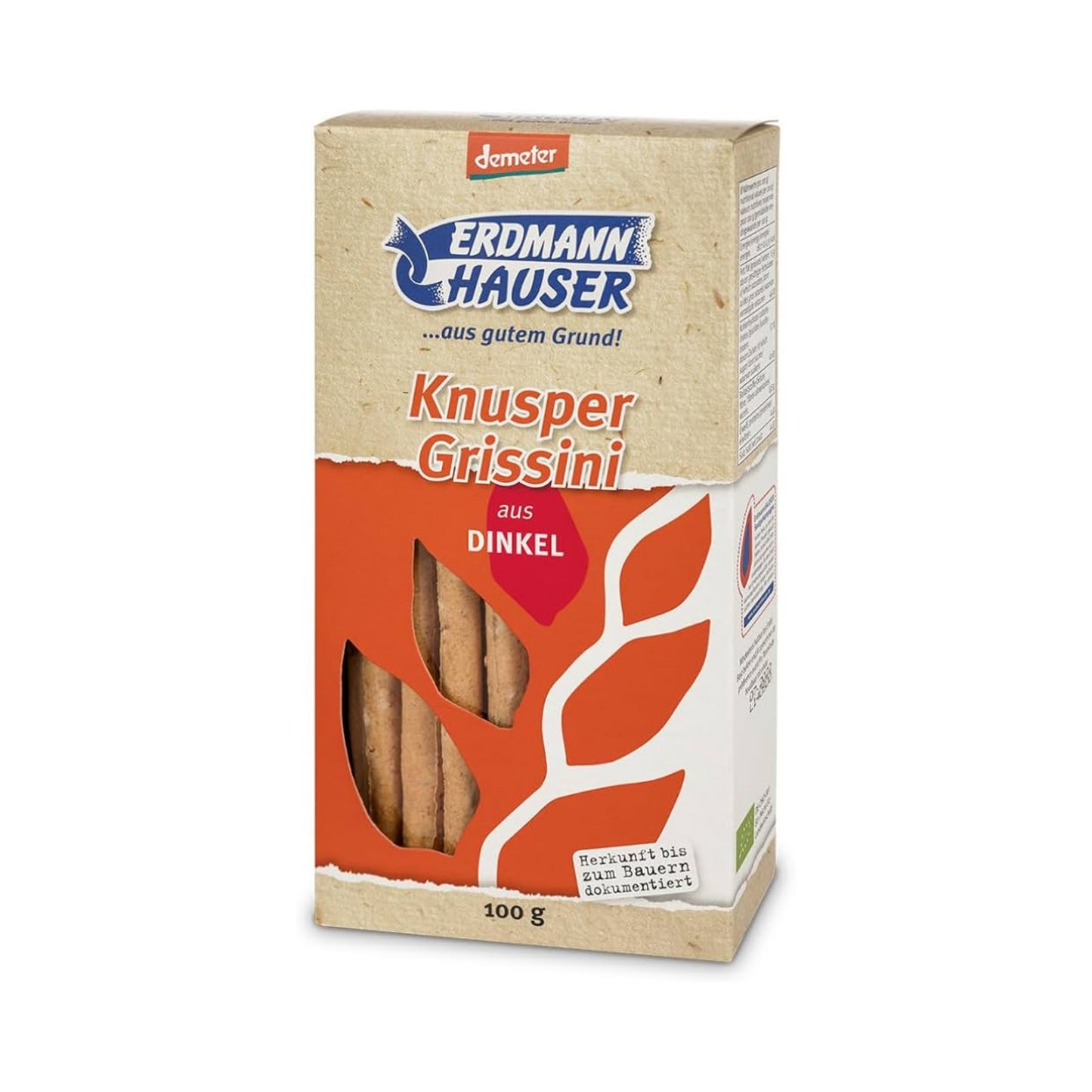 Demeter Erdmann Hauser Grissini Dinkel 100g
