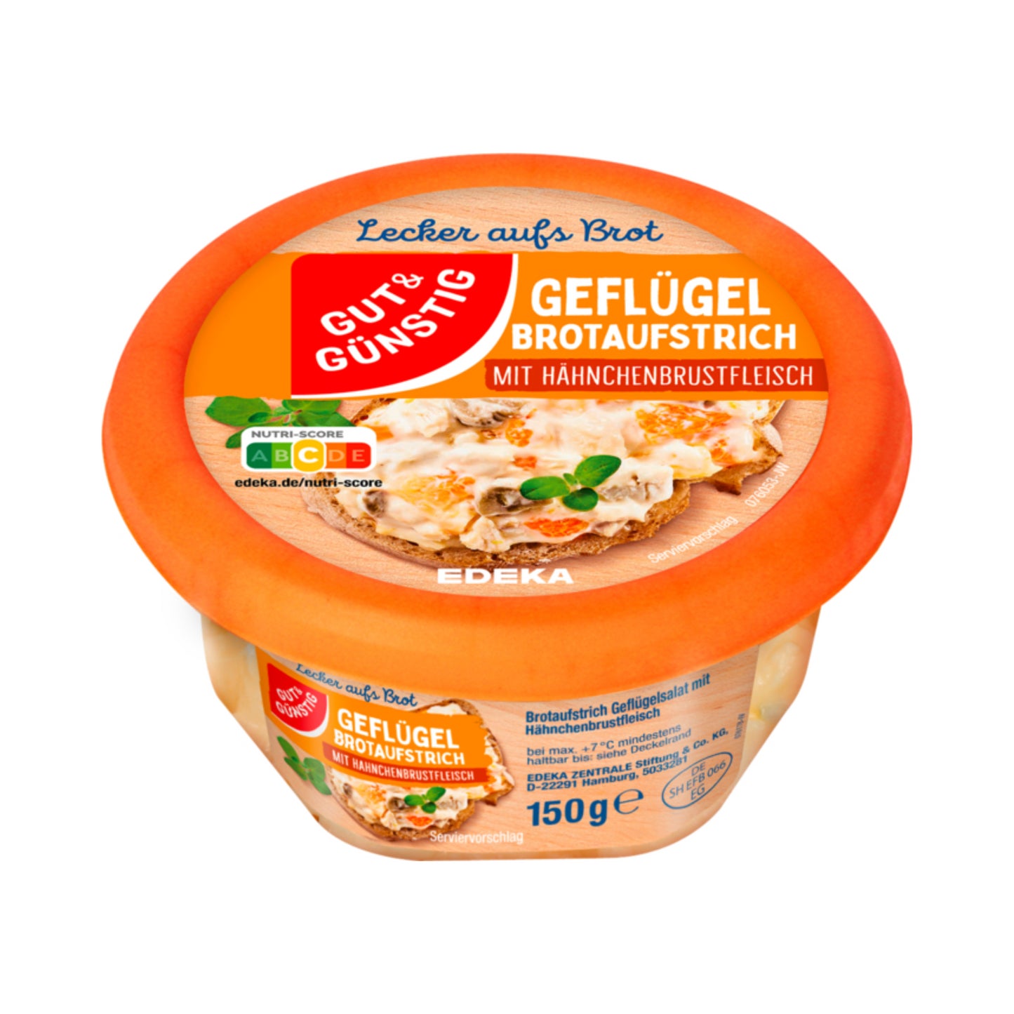 GUT&GÜNSTIG Brotaufstrich Geflügel 150g