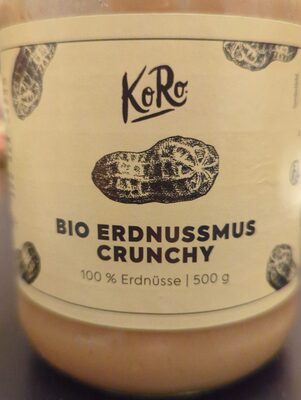 Bio Koro Crunchy Erdnussmus 500g