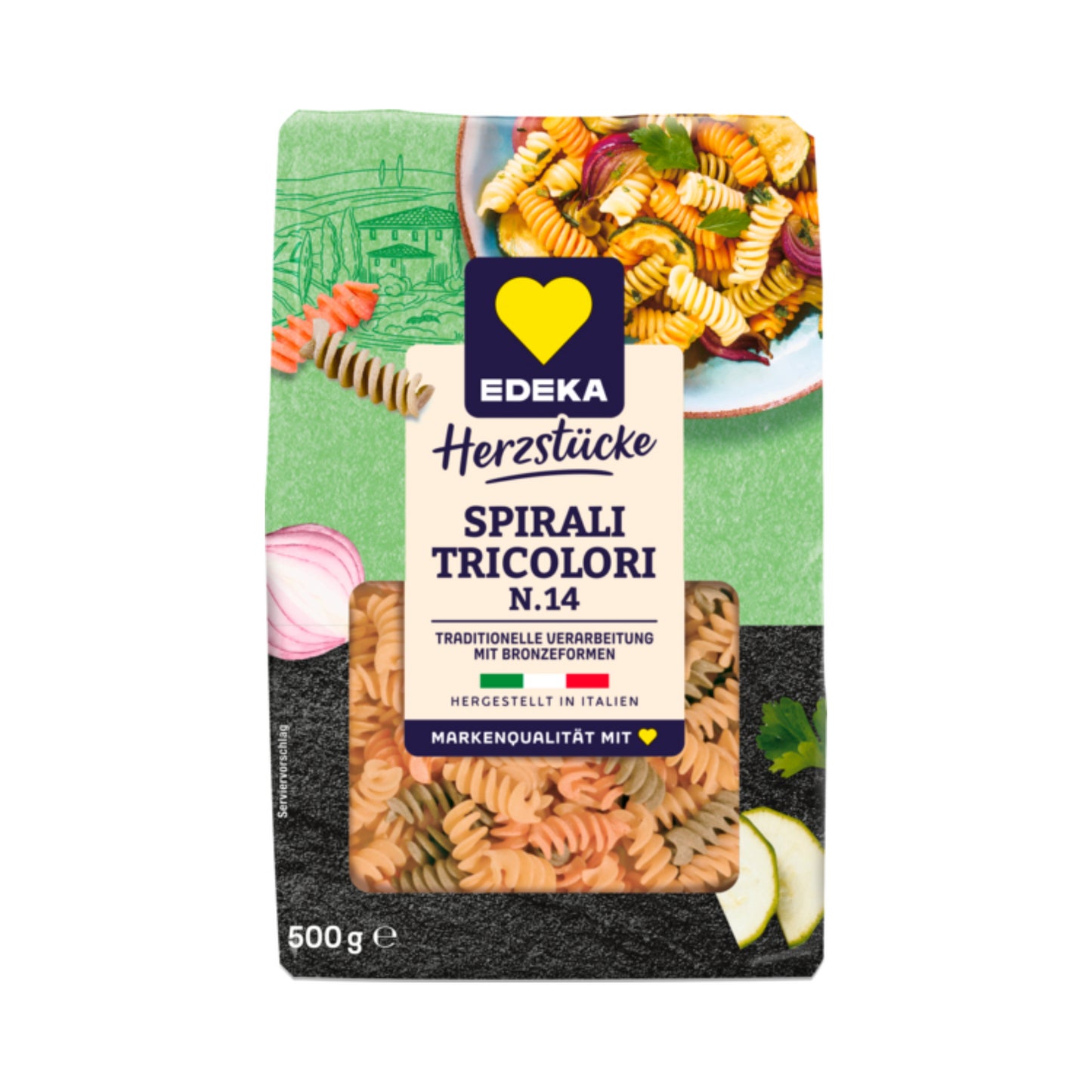 EDEKA Herzstücke Spirali Tricolori 500g