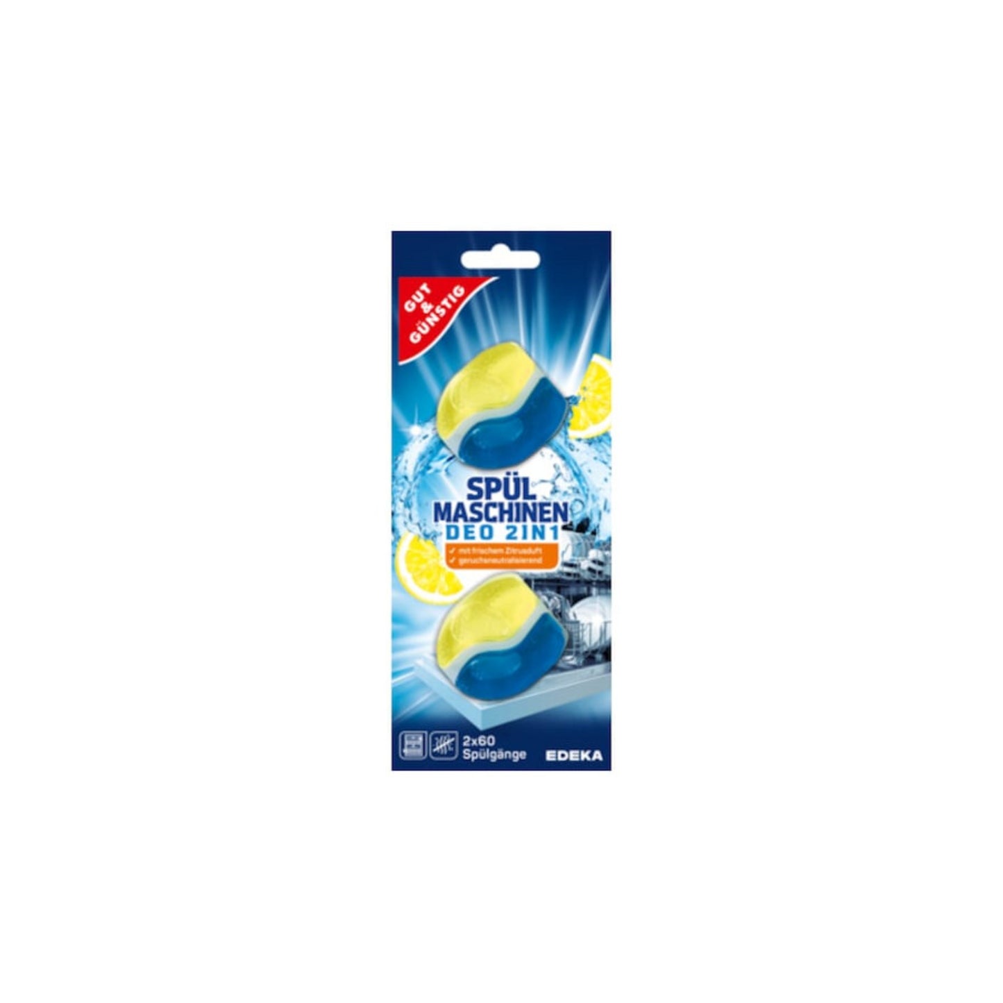 GUT&GÜNSTIG Spülmaschinendeo 2in1 Zitrone 2Stück