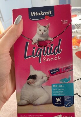 MSC Vitakraft Cat Liquid Snack Lachs/Omega3 6x15g