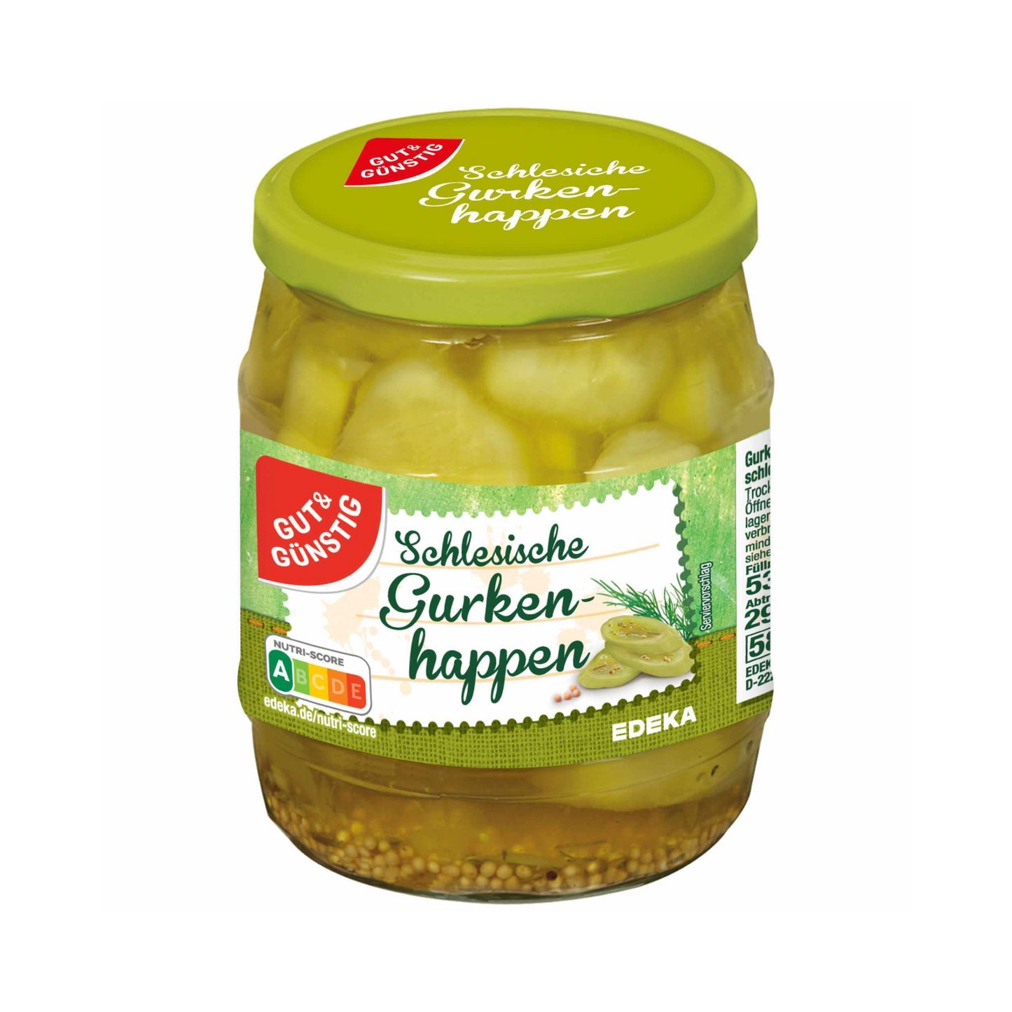 GUT&GÜNSTIG Gurkenhappen schlesisch 530g