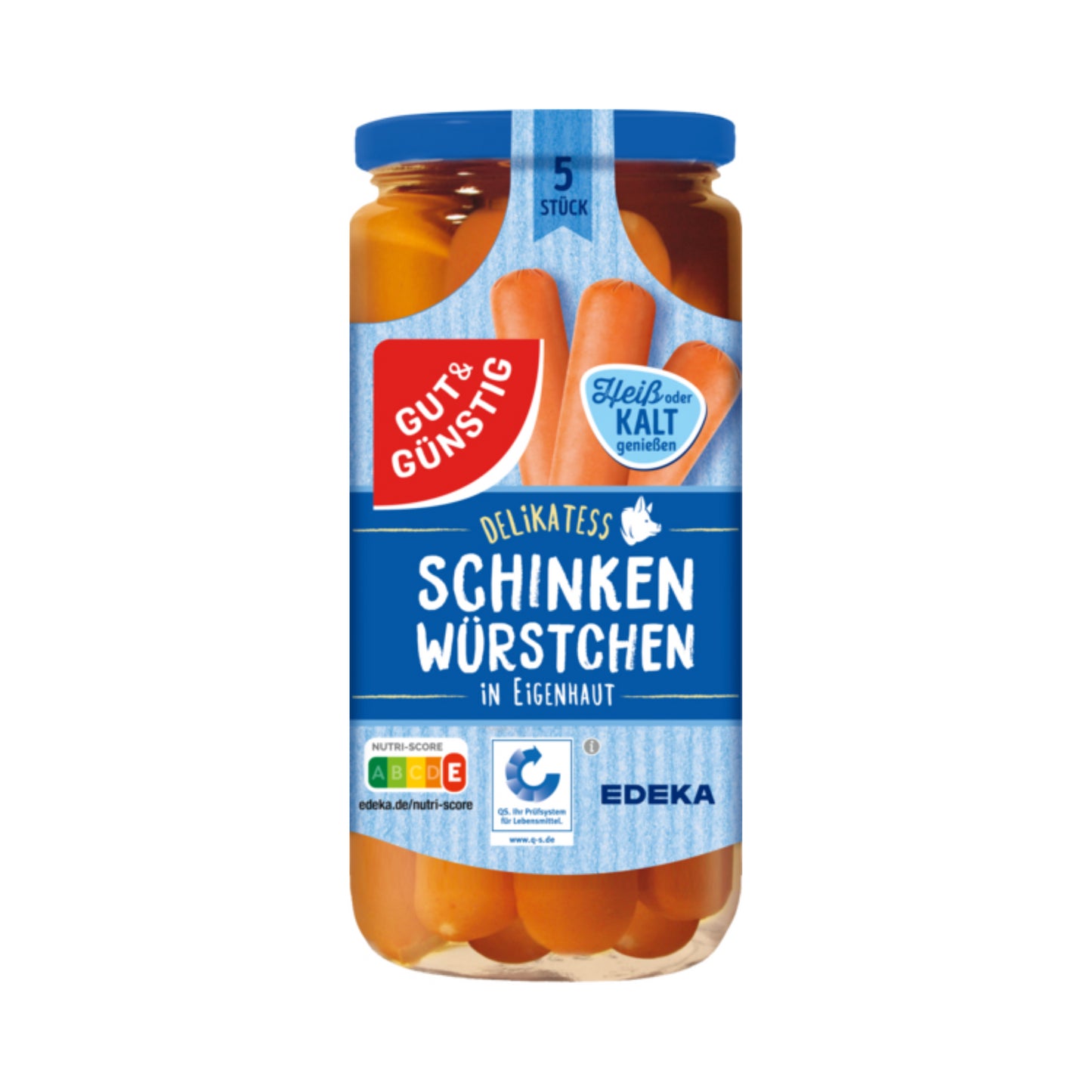 GUT&GÜNSTIG Schinkenwürstchen 5ST 380g QS ITW