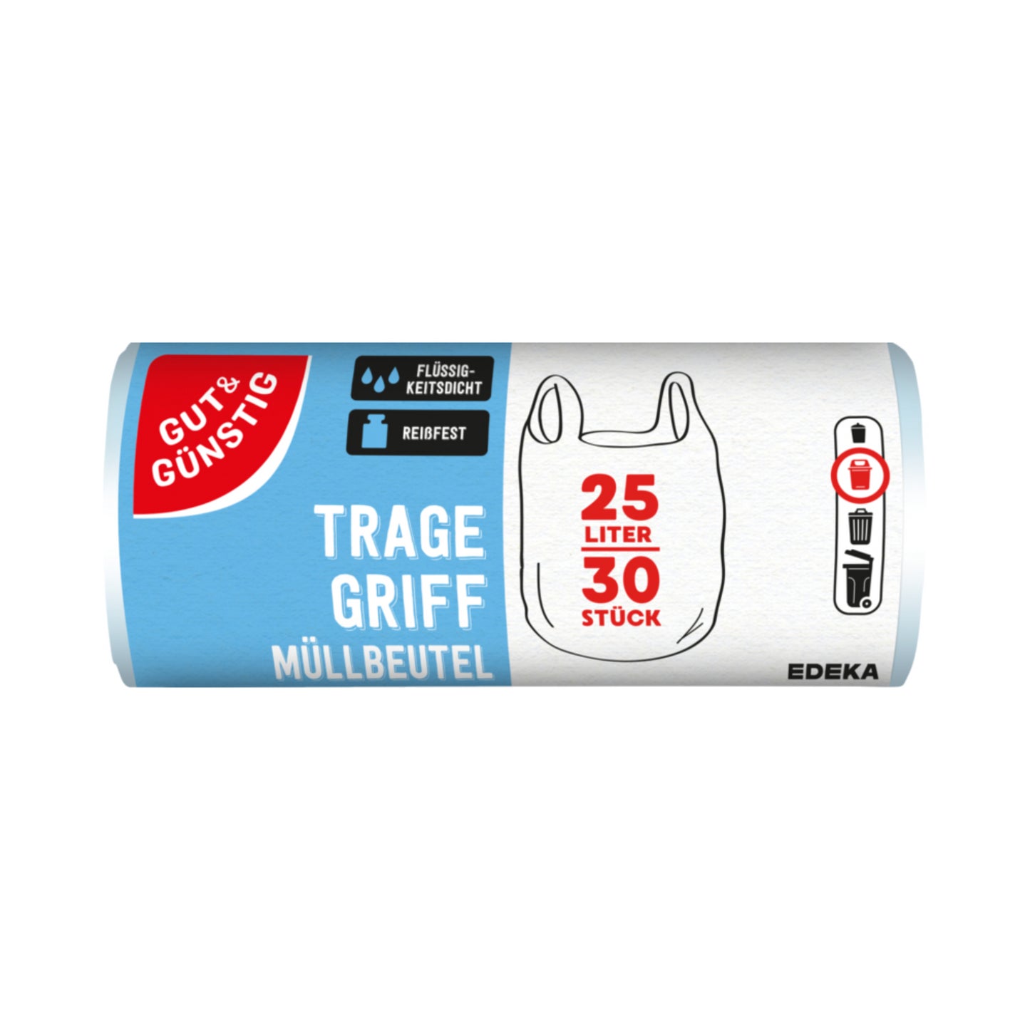 GUT&GÜNSTIG Tragegriff-Müllbeutel 25l 30ST