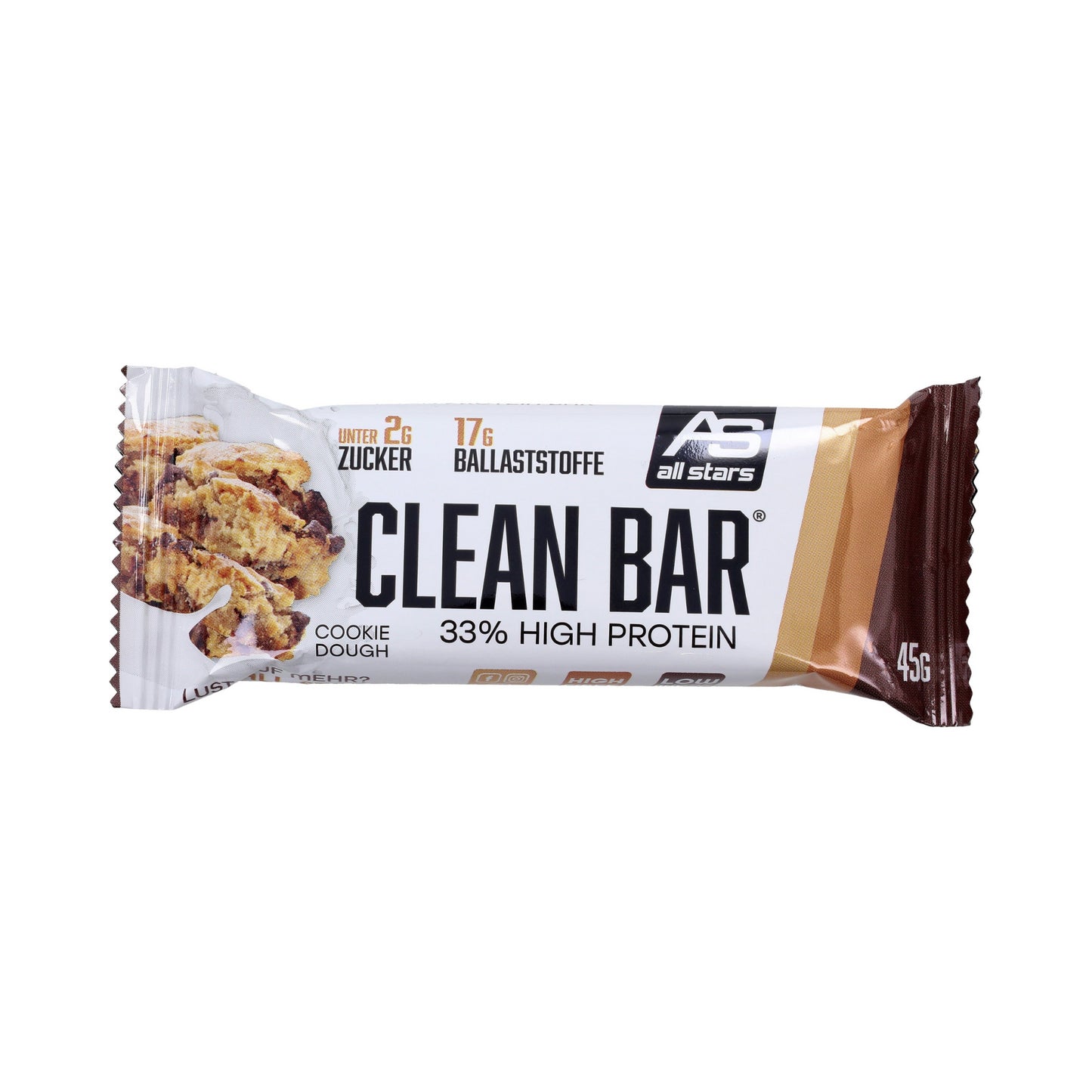 All Stars Clean Bar Cookie Dough 45g