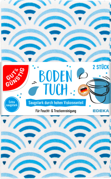 GUT&GÜNSTIG Bodentuch mit Motiv 50x47cm 2ST