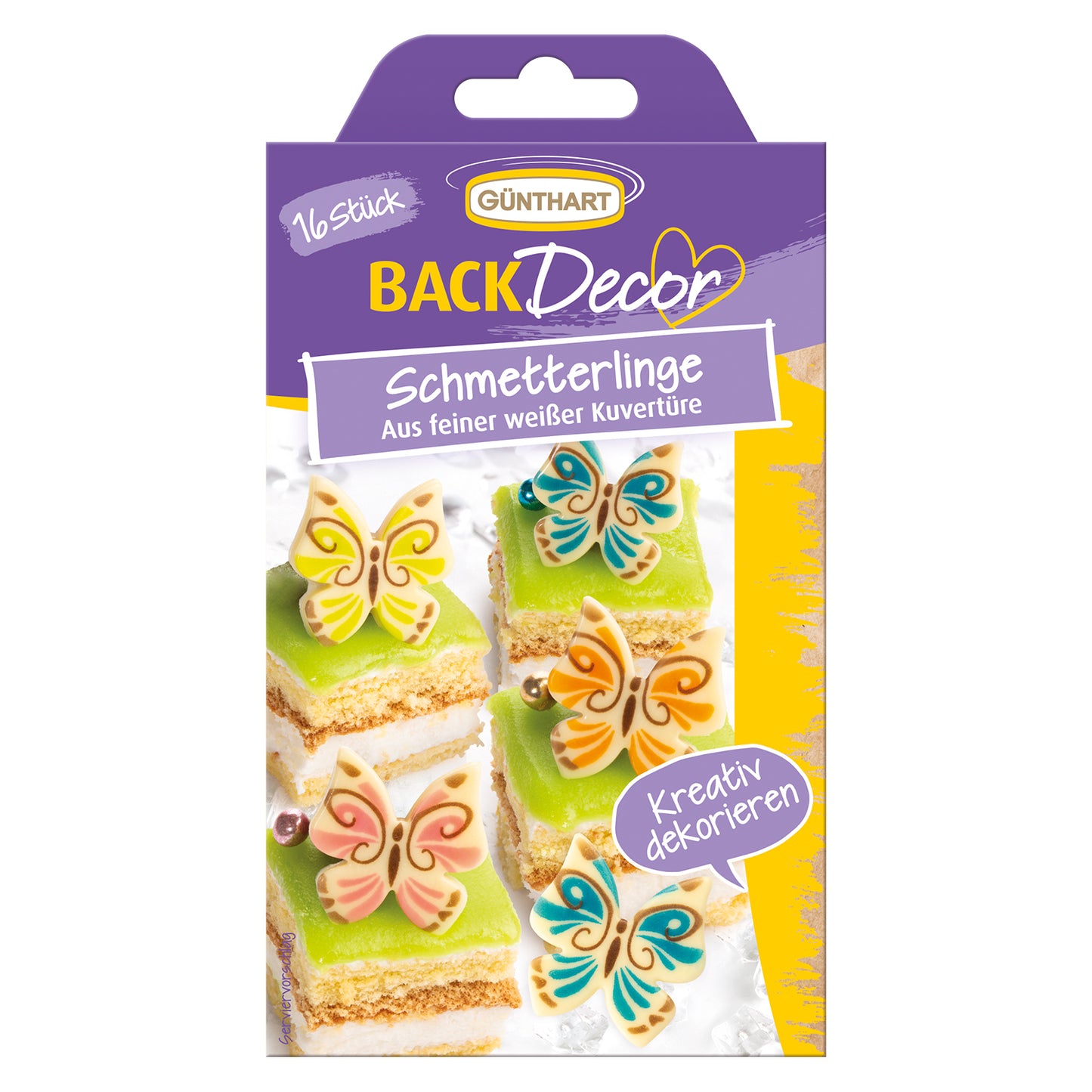 Günthart Schmetterlinge weiß 17g