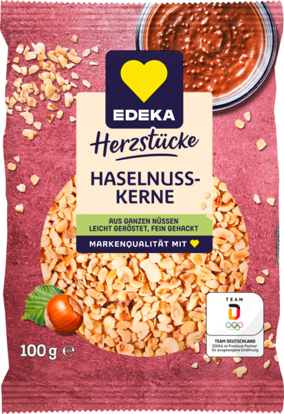 EDEKA Herzstücke Haselnusskerne gehackt 100g