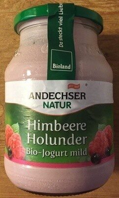 Bio Andechser Natur Joghurt mild Himbeer-Holunder 3,7%500g MW