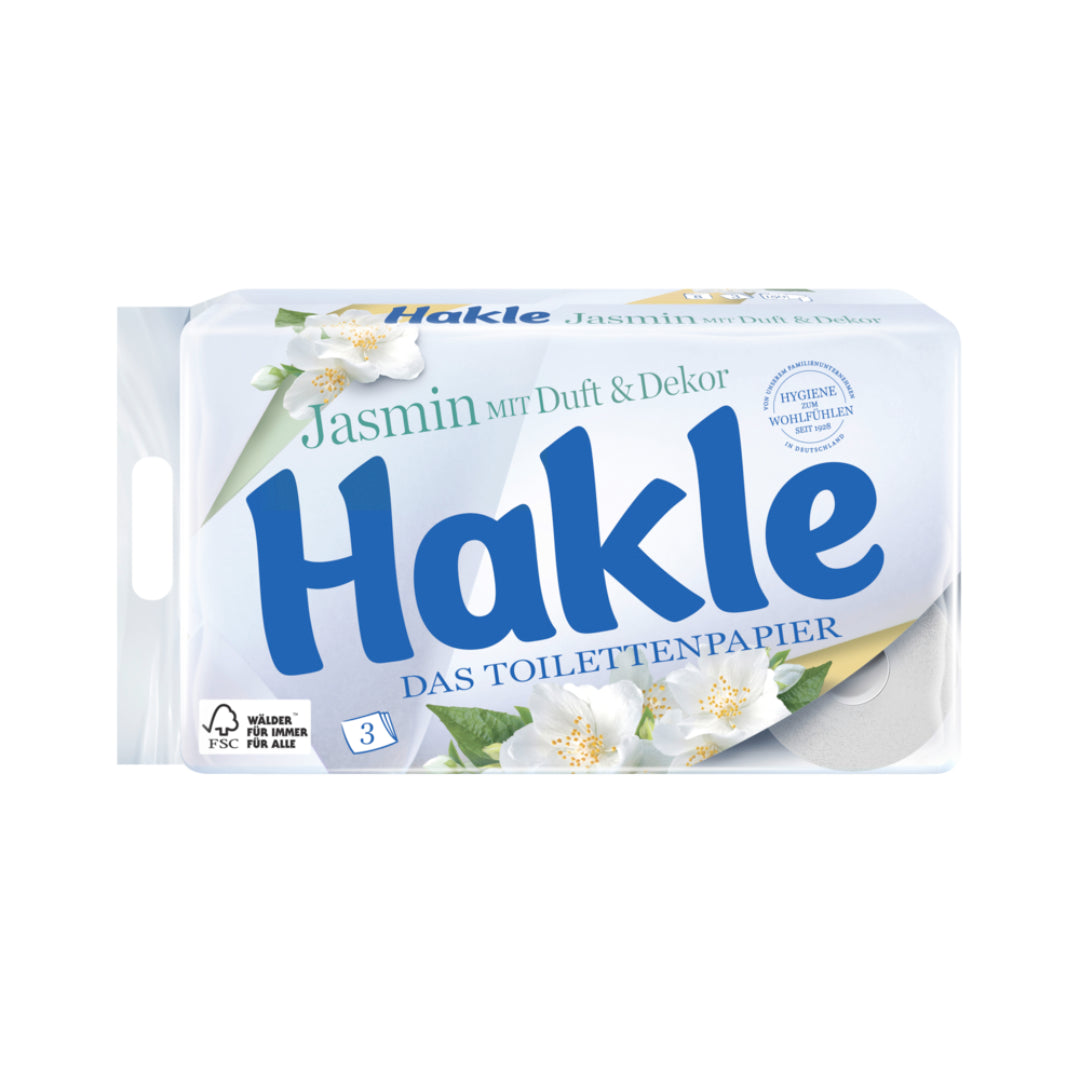Hakle Toilettenpapier Jasmin 3-lagig 8x150BL