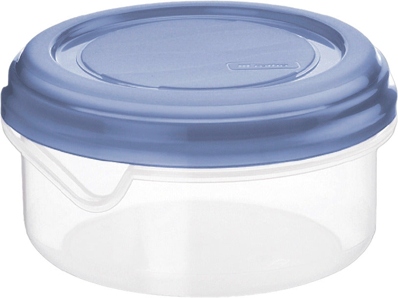 Rotho Kühlschrankdose Rondo flach horizon blue 0,4l