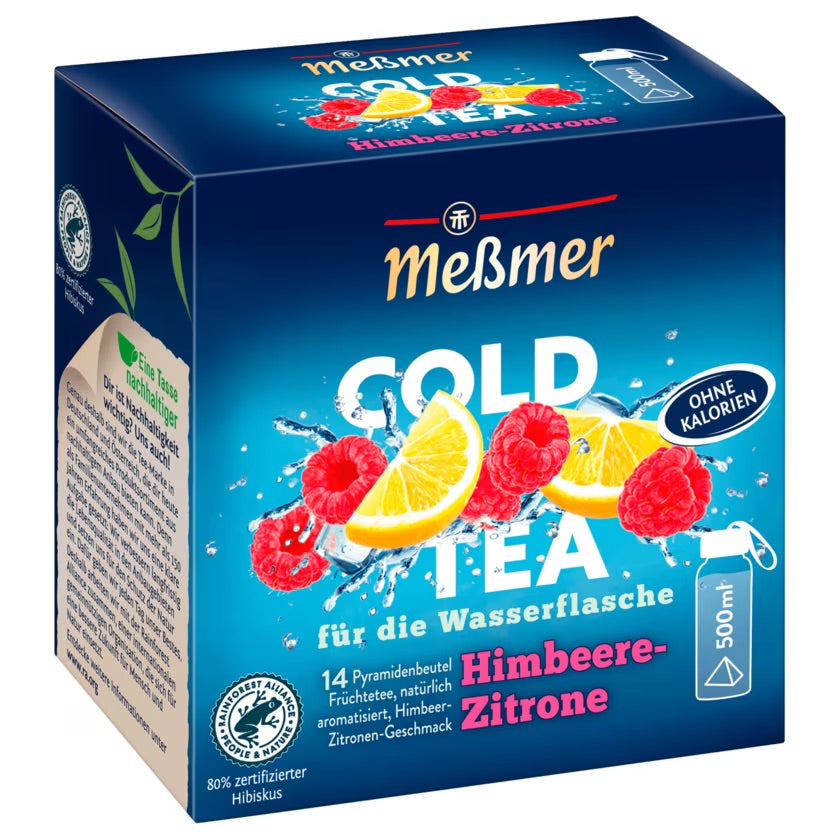 Meßmer Cold Tea Himbeere-Zitrone 14ST 38,5g