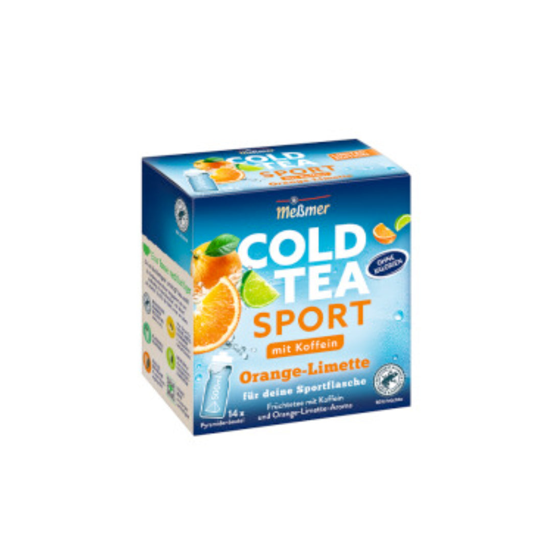 Meßmer Cold Tea Sport Orange-Limette mit Koffein 14ST 38,5g