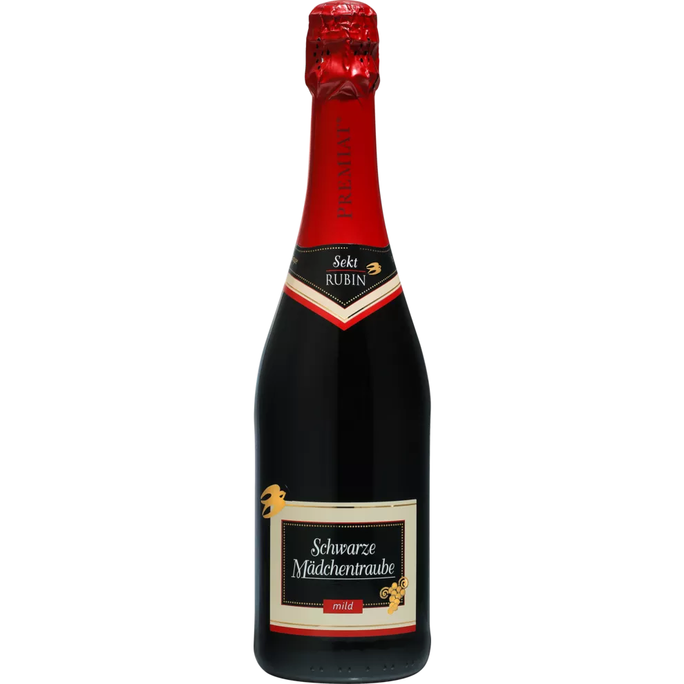 Premiat Schwarze Mädchentraube mild 0,75l