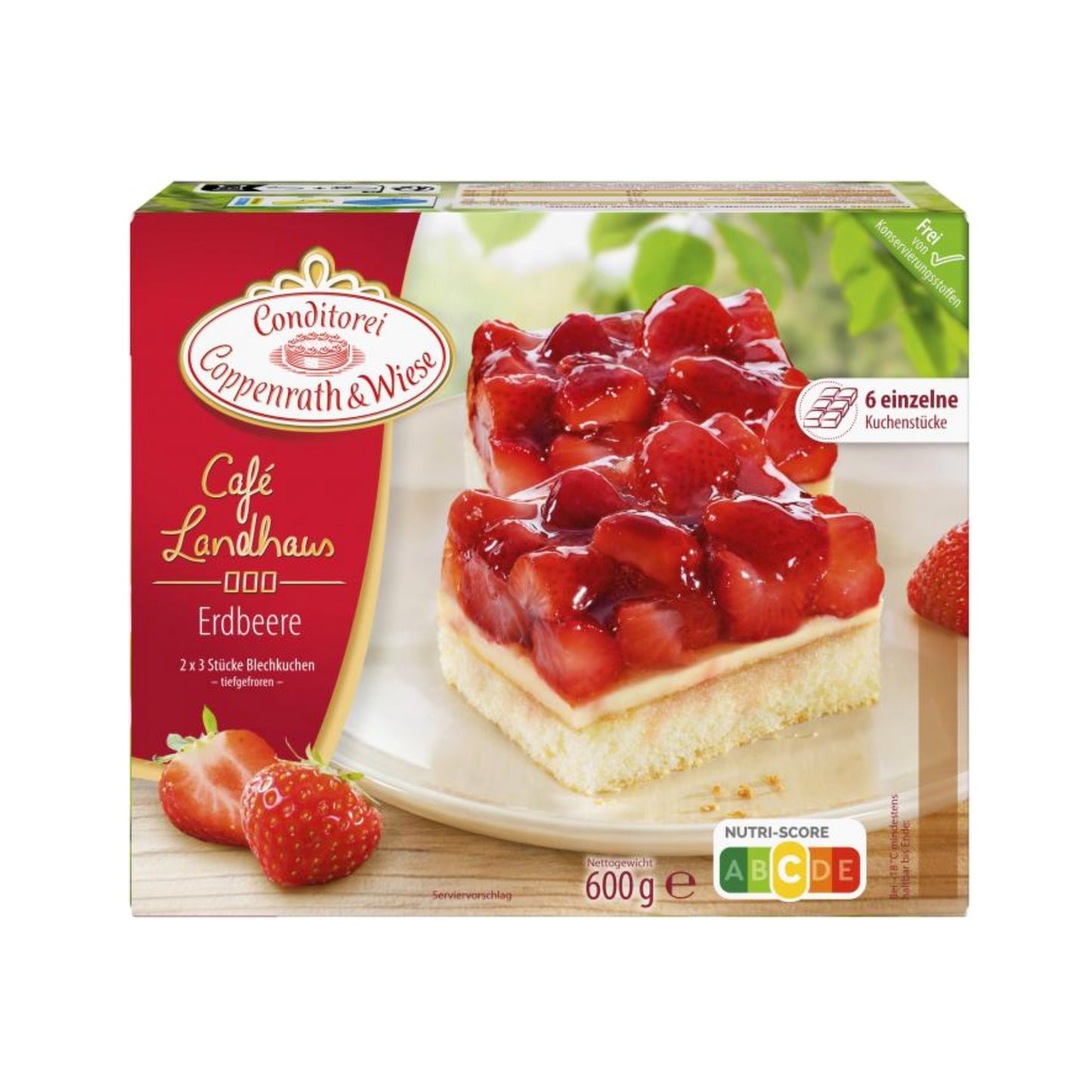 Coppenrath&Wiese Cafeteria fein&sahnig Erdbeer Blechkuchen 600g