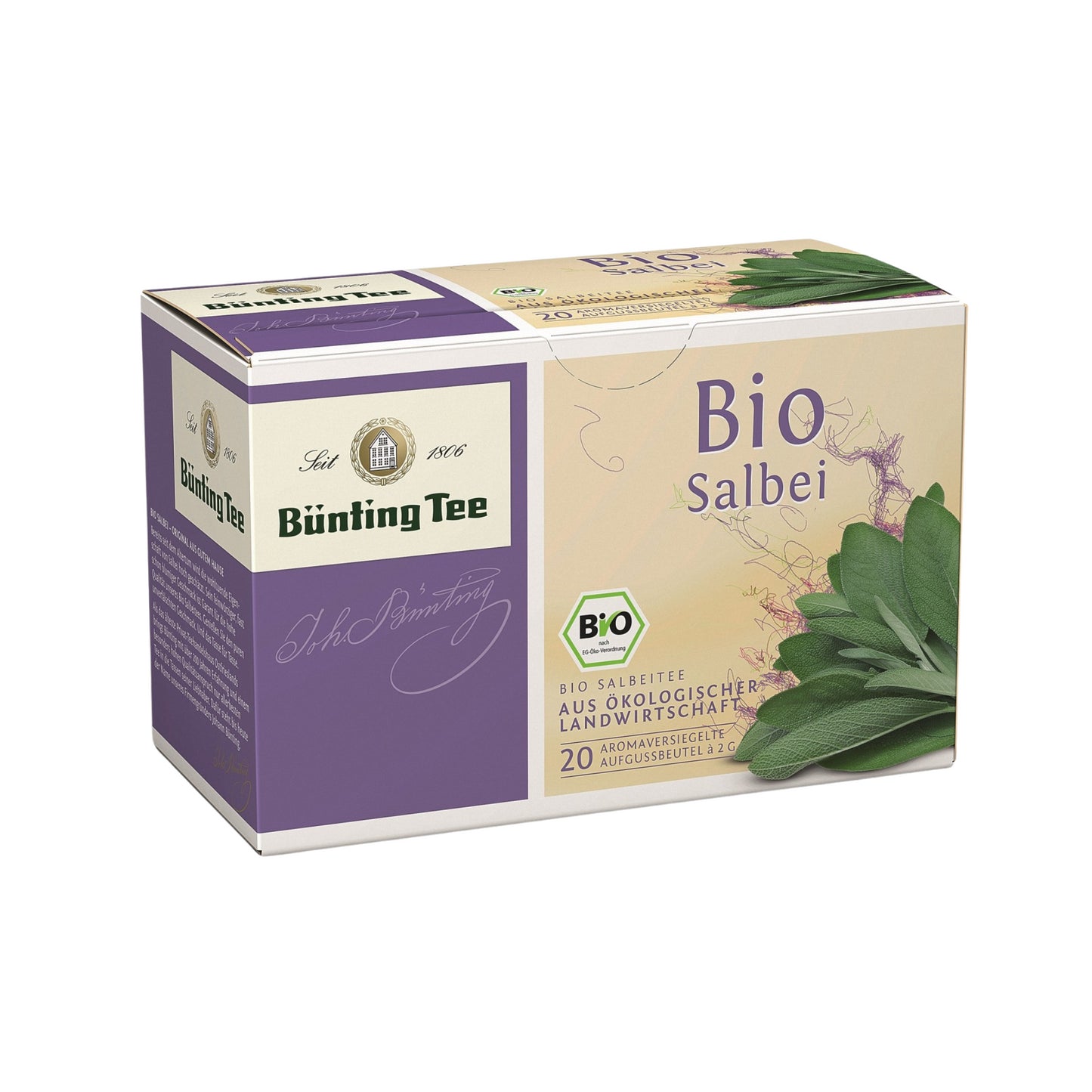 Bio Bünting Tee Salbei 20ST 40g