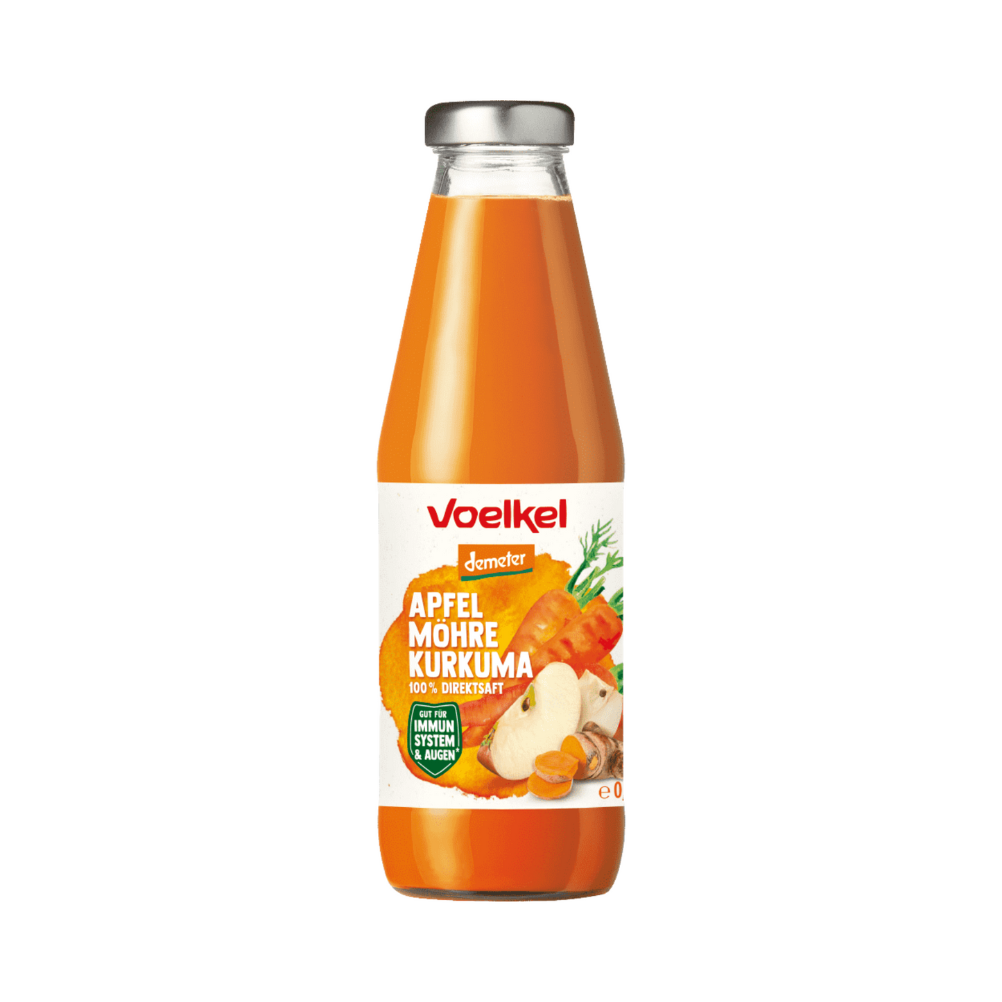 Demeter Voelkel Apfel Möhre Kurkuma 0,5l EW