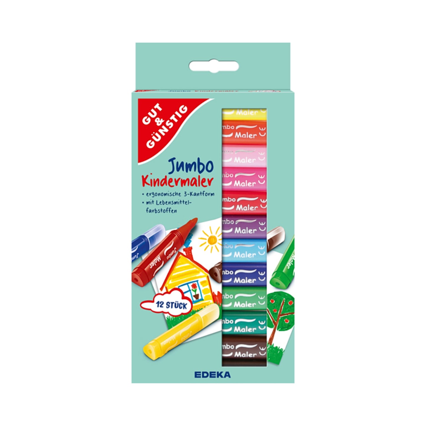 GUT&GÜNSTIG Jumbo Kindermaler 12ST