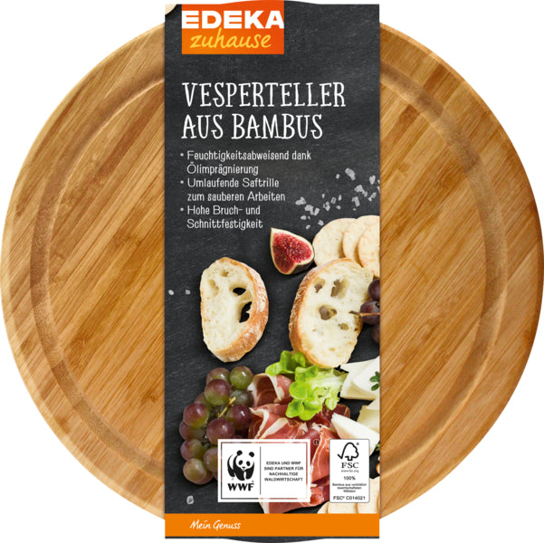 EDEKA zuhause Fleischteller Bambus
