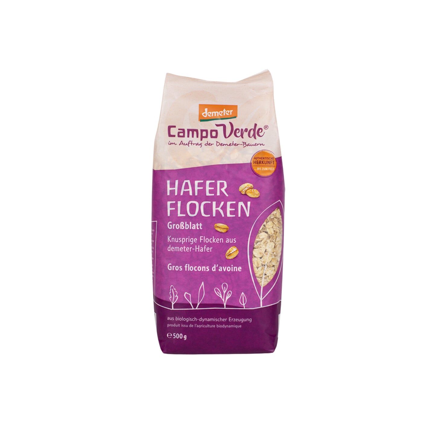 Demeter Campo Verde Haferflocken Großblatt 500g