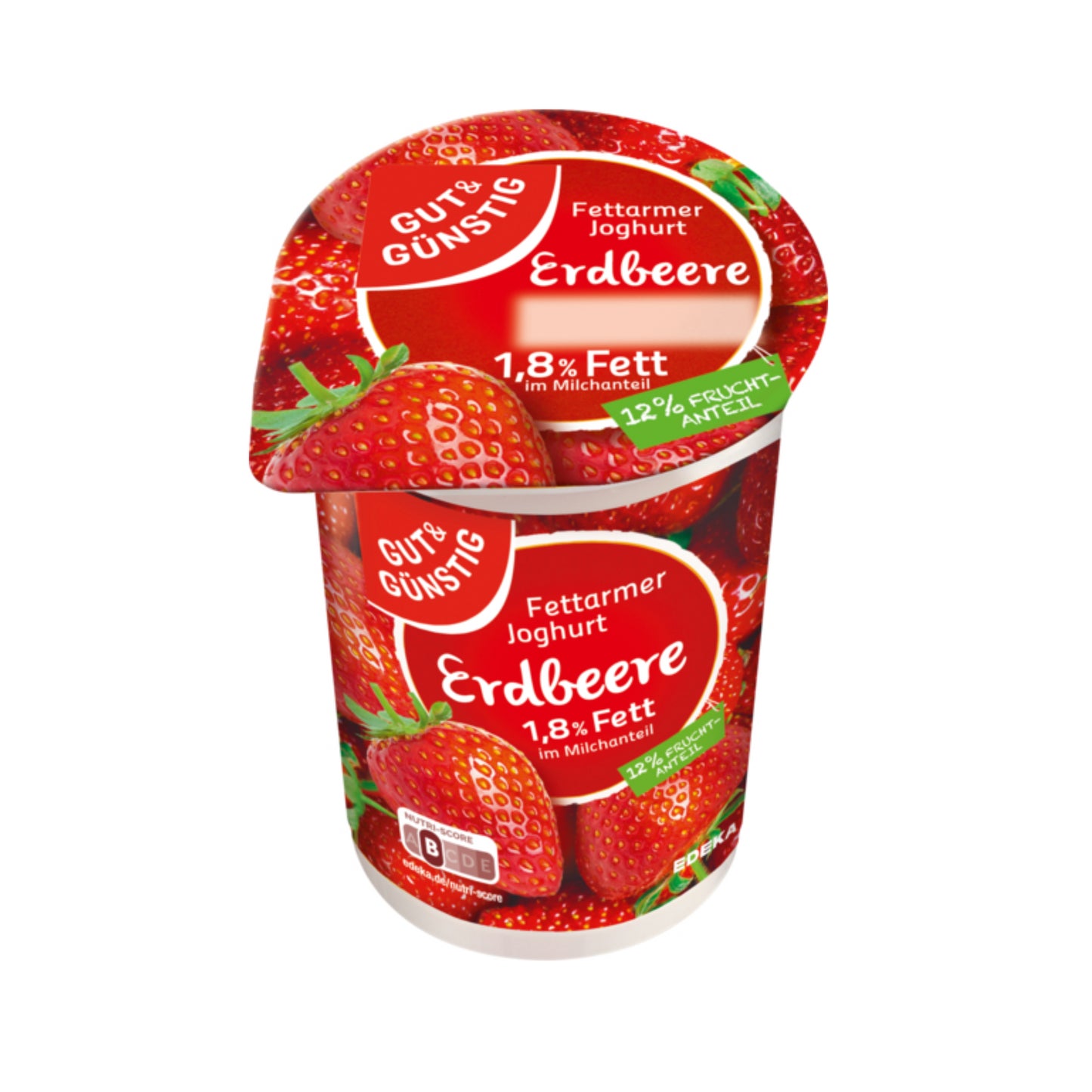 GUT&GÜNSTIG fettarmer Fruchtjoghurt 1,8% Erdbeere 250g