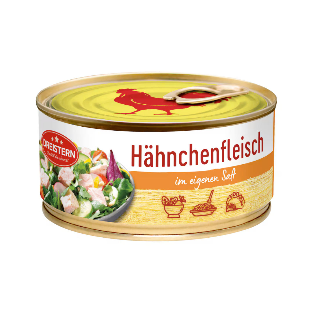 Dreistern Hähnchenfleisch in eigenem Saft 300g
