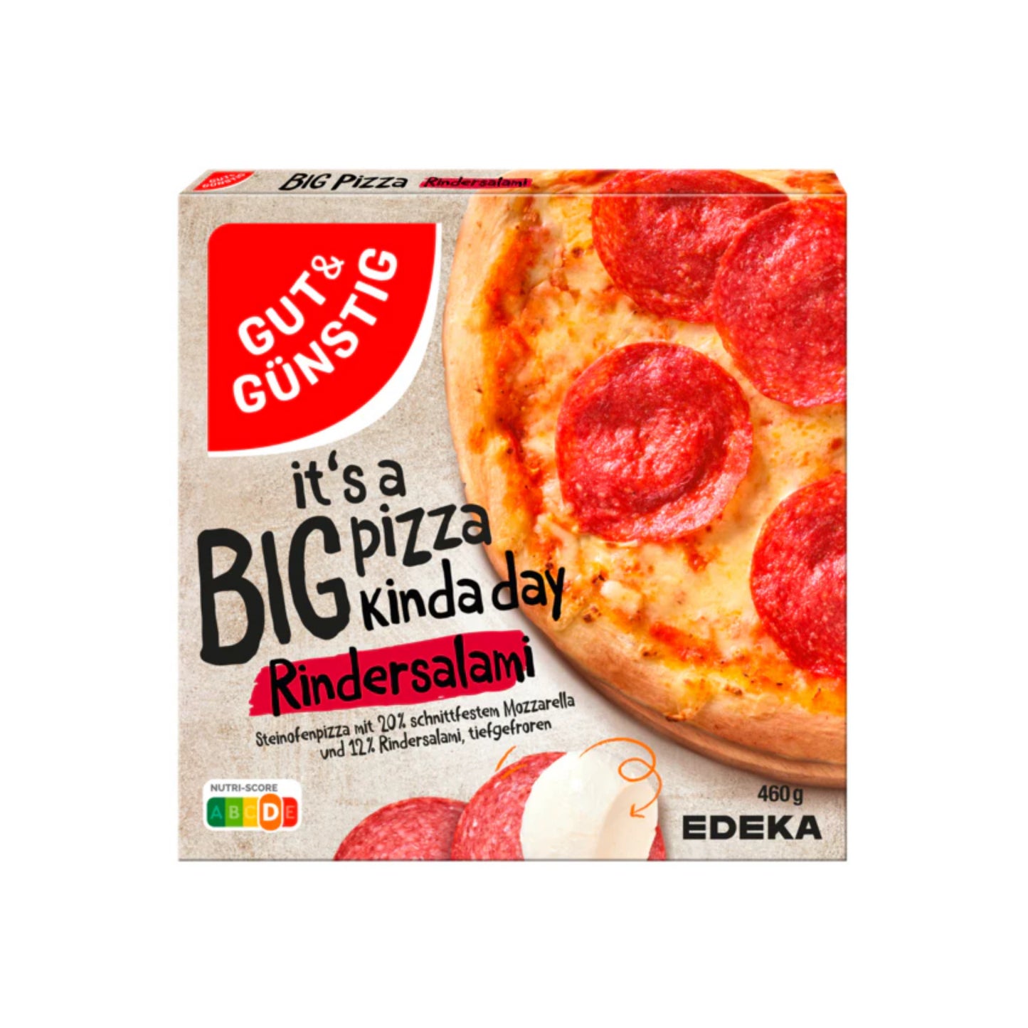 GUT&GÜNSTIG Big Pizza Rindersalami 460g