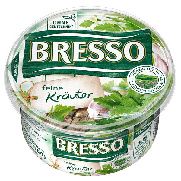Bresso feine Häppchen mit Kräuter aus der Provence 70% Doppelrahmstufe 100g