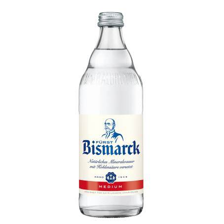 Fürst Bismarck Mineralwasser wenig Köhlensäure 0,5l DPG