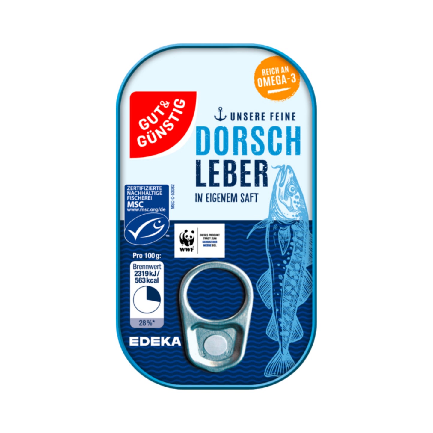 MSC GUT&GÜNSTIG Dorschleber 121g