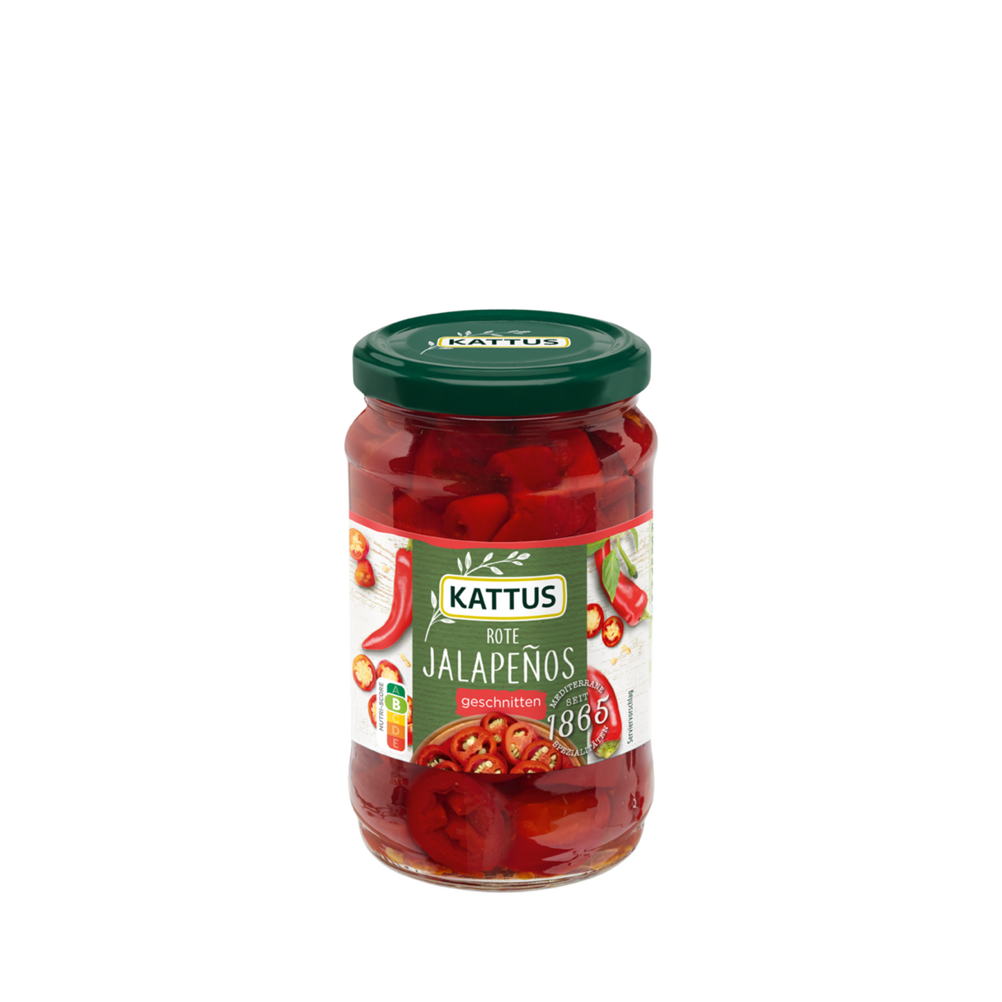 Kattus Jalapeno geschnitten rot 300g