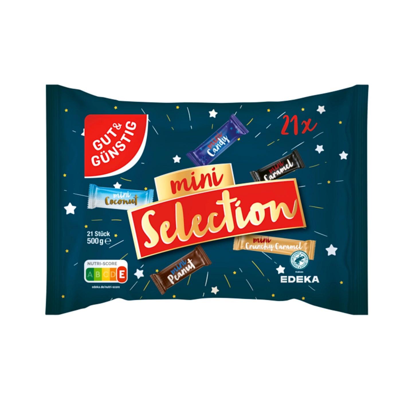 GUT&GÜNSTIG Mini-Schokoriegel Mischung 500g