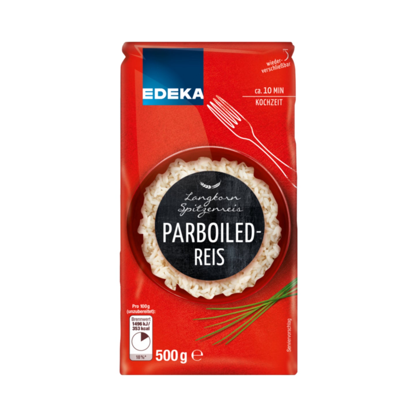 EDEKA Herzstücke Parboiled Langkornreis Spitzenqualität 10Min 500g