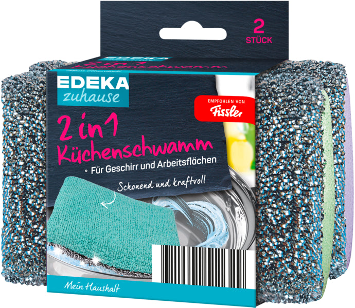 EDEKA zuhause 2in1 Küchenschwamm